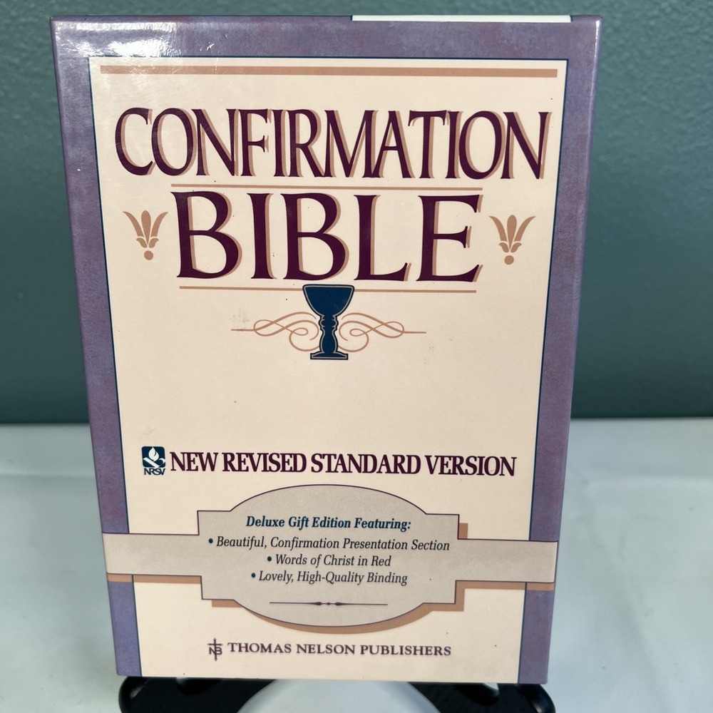 CONFIRMATION BIBLE New Revised Standard Version NRSV Deluxe Gift Ed in Box 1990